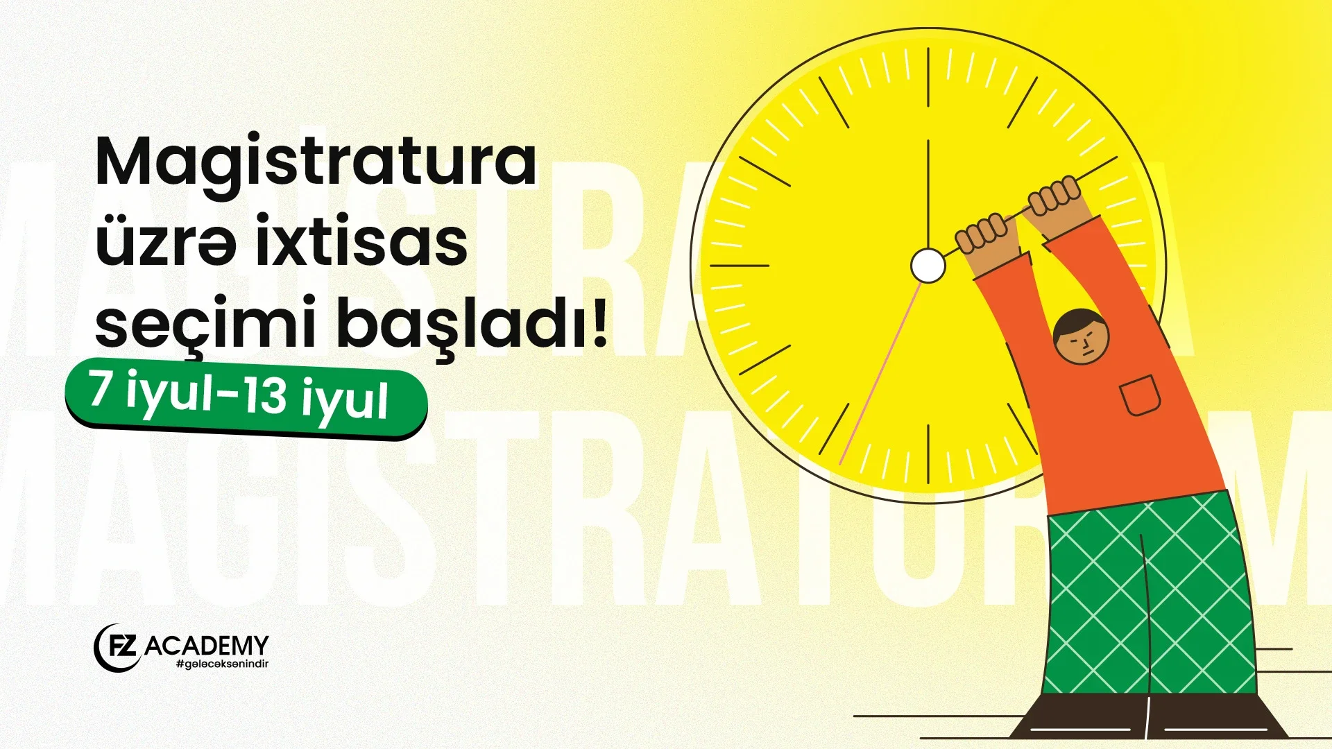Magistratura uzre ixtisas secimi basladi