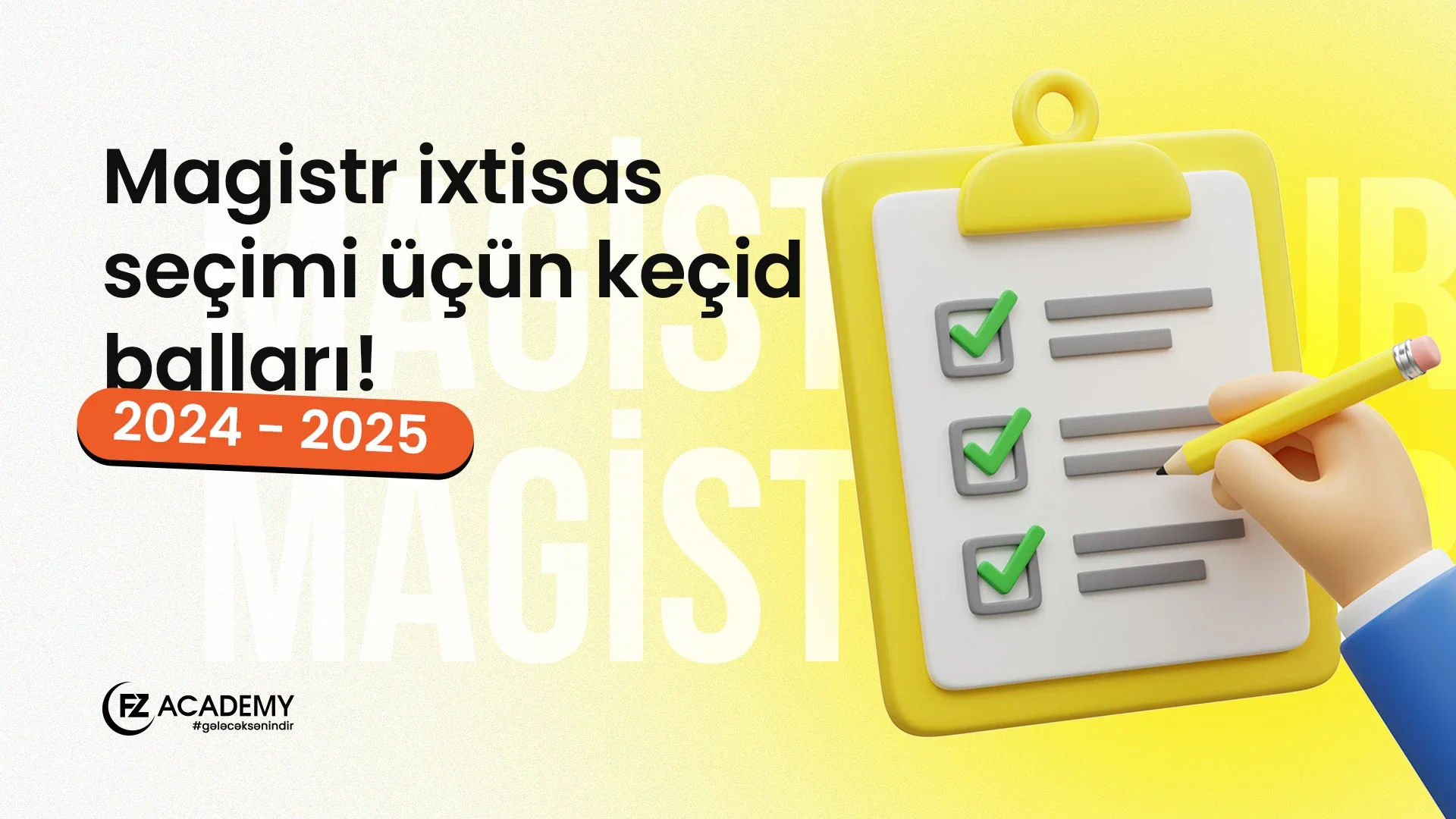 Magistr 2025 (ixtisas kecid ballari) Ixtisas secimini FZ ile etmek isteyen telebeler 099 888 79 02 nomresi ile vatsap vasitesi ile elaqe saxlayaraq secimde istirak ede bilerler.